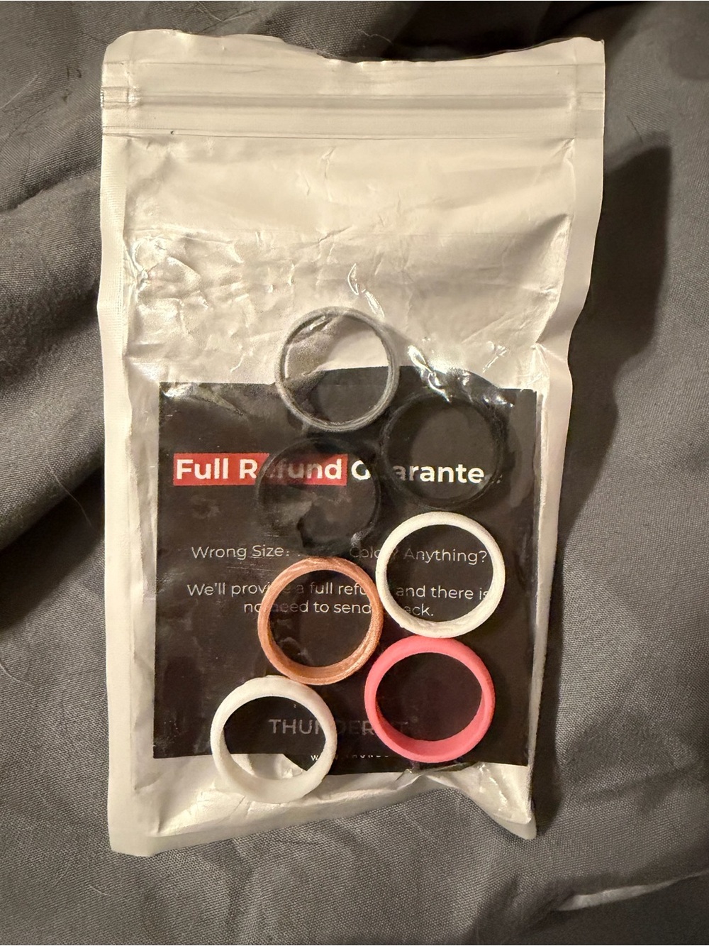 Silicone wedding Ring Pack Size:9 - White, Black, Pink, Gray, Rose Gold